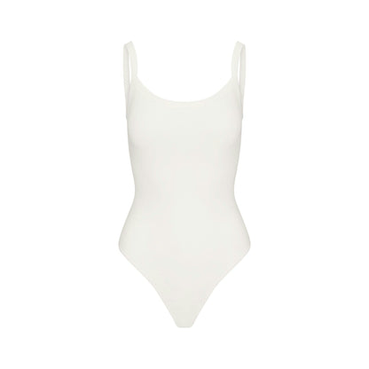 COTTON JERSEY SCOOP NECK BODYSUIT