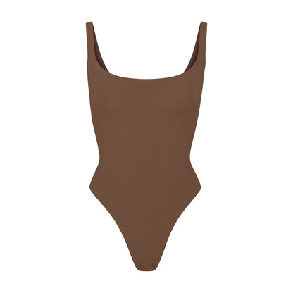Skims Fits Everybody Square Neck Bodysuit Jasper