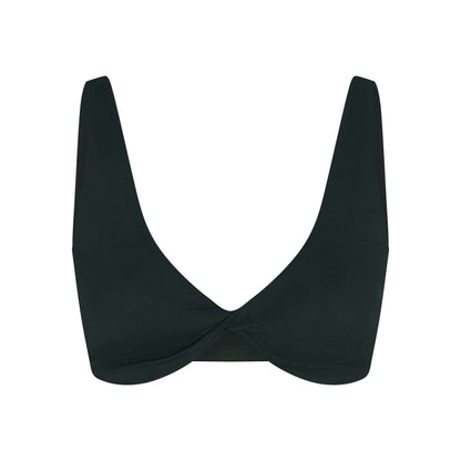 Skims Nikeskims Matte Twist-Front Bra Dark Teal