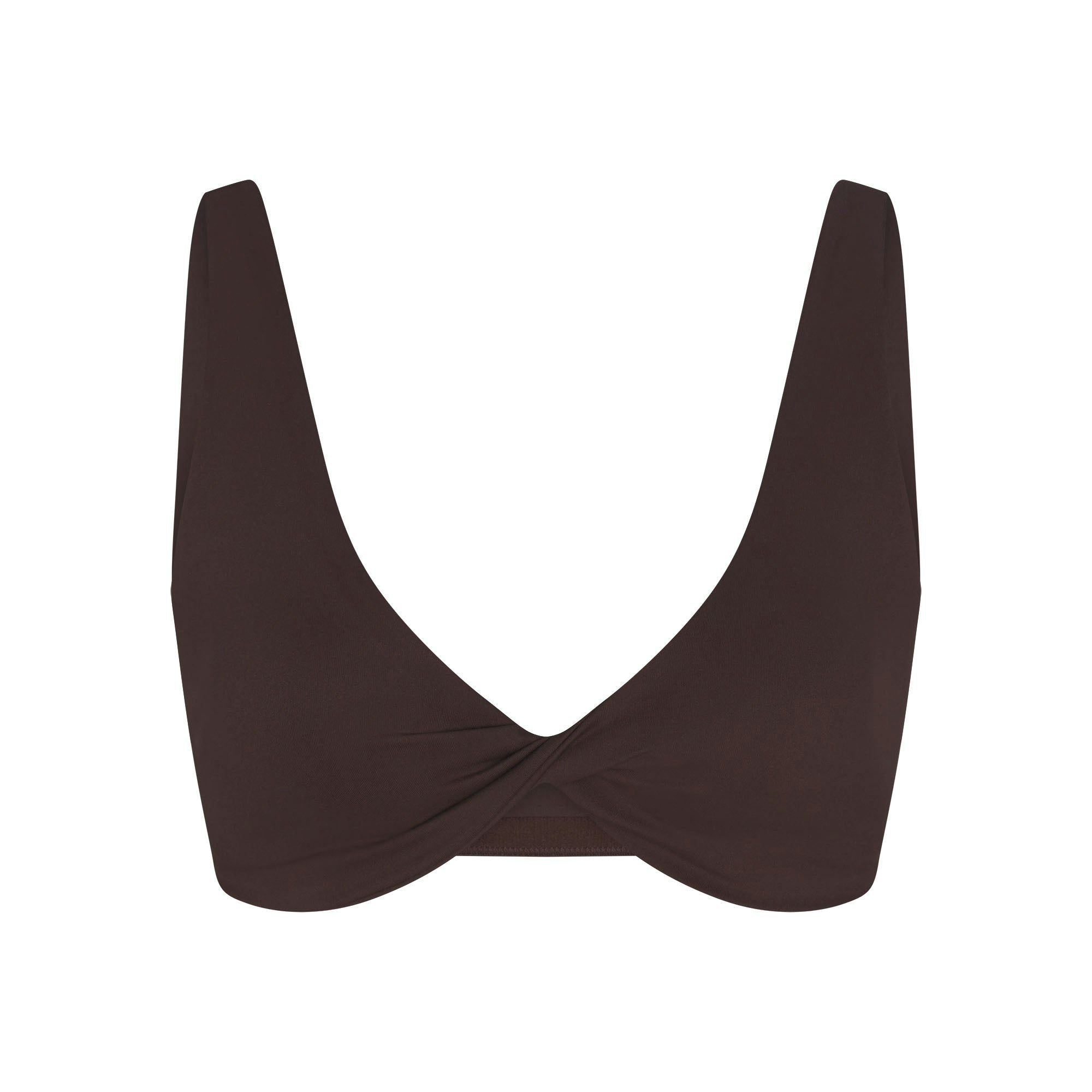 Skims Nikeskims Matte Twist-Front Bra Dark Sepia