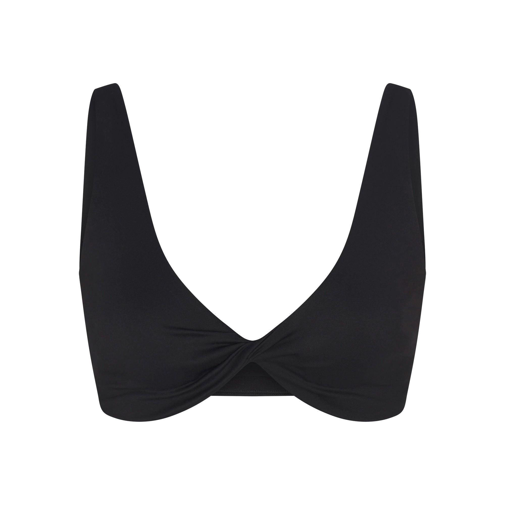 Skims Nikeskims Matte Twist-Front Bra Obsidian