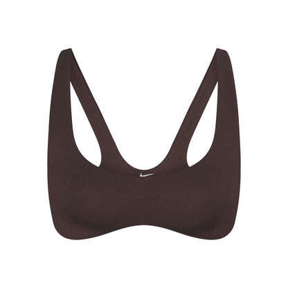 Skims Nikeskims Matte Shaping Scoop Bra Dark Sepia