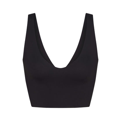 Skims Nikeskims Matte V-Neck Bra Top Obsidian
