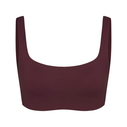 Skims Nikeskims Matte Scoop Neck Bra Currant