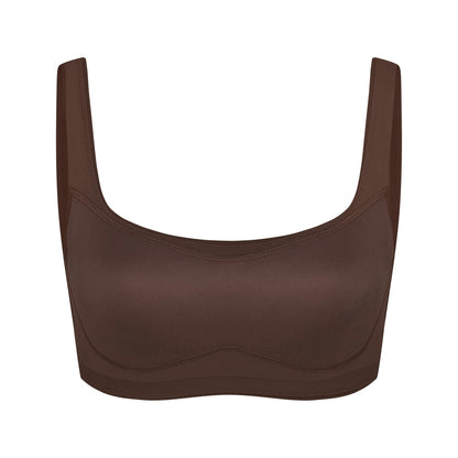 Skims Nikeskims Matte Scoop Neck Bra Dark Sepia