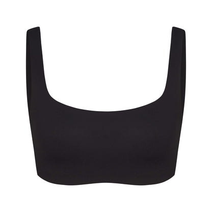 Skims Nikeskims Matte Scoop Neck Bra Obsidian