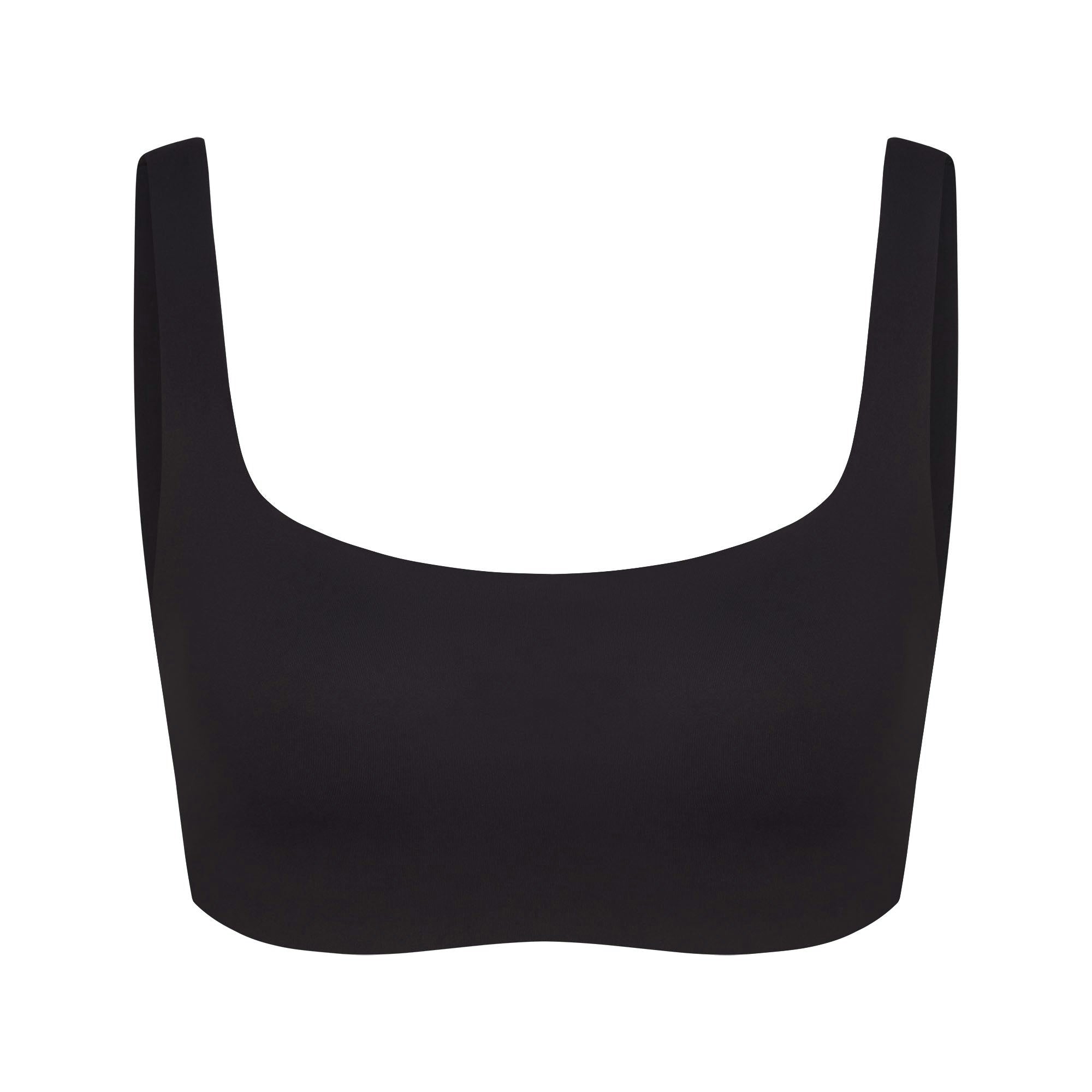 Skims Nikeskims Matte Scoop Neck Bra Obsidian