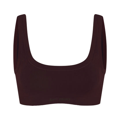 Skims Nikeskims Vintage Seamless Scoop Neck Bra Currant