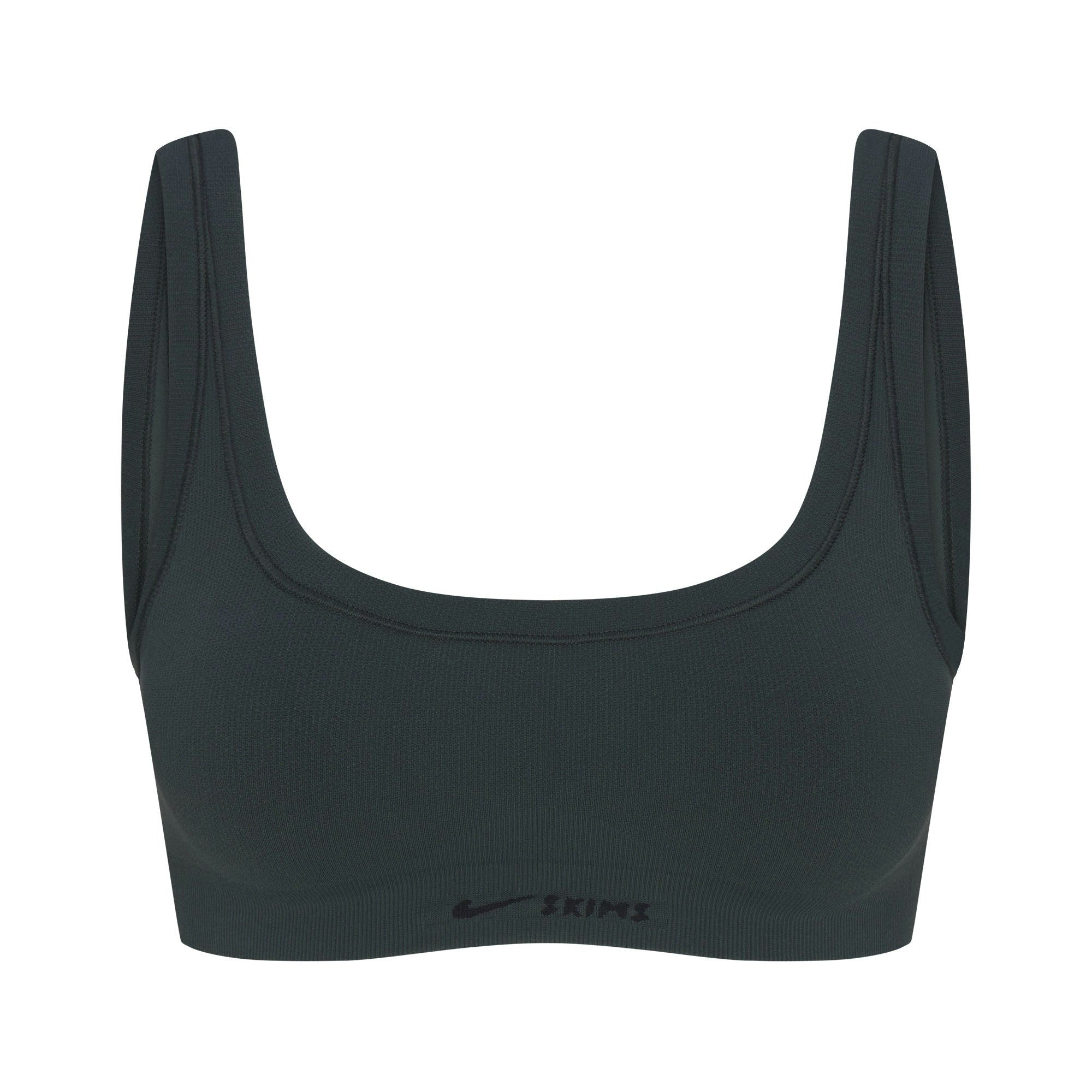Skims Nikeskims Vintage Seamless Scoop Neck Bra Dark Teal