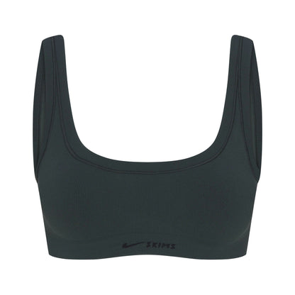 Skims Nikeskims Vintage Seamless Scoop Neck Bra Dark Teal
