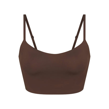 Skims Nikeskims Matte Cami Bra Top Dark Sepia