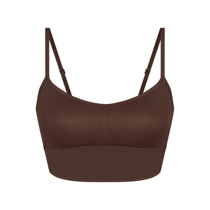 Skims Nikeskims Matte Cami Bra Top Dark Sepia