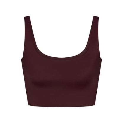 Skims Nikeskims Shine Scoop Neck Bra Top Currant