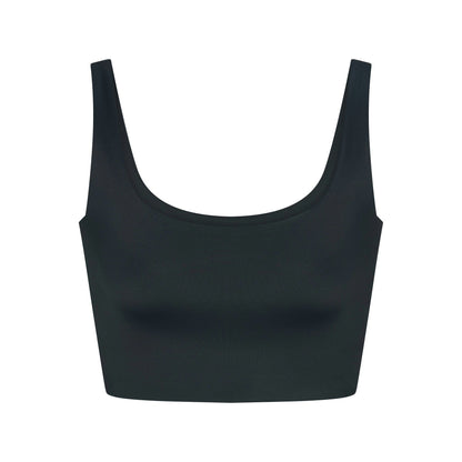 Skims Nikeskims Shine Scoop Neck Bra Top Dark Teal