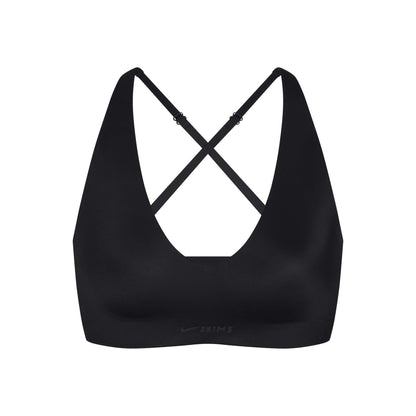 Skims Nikeskims Shine V-Neck Bra Obsidian