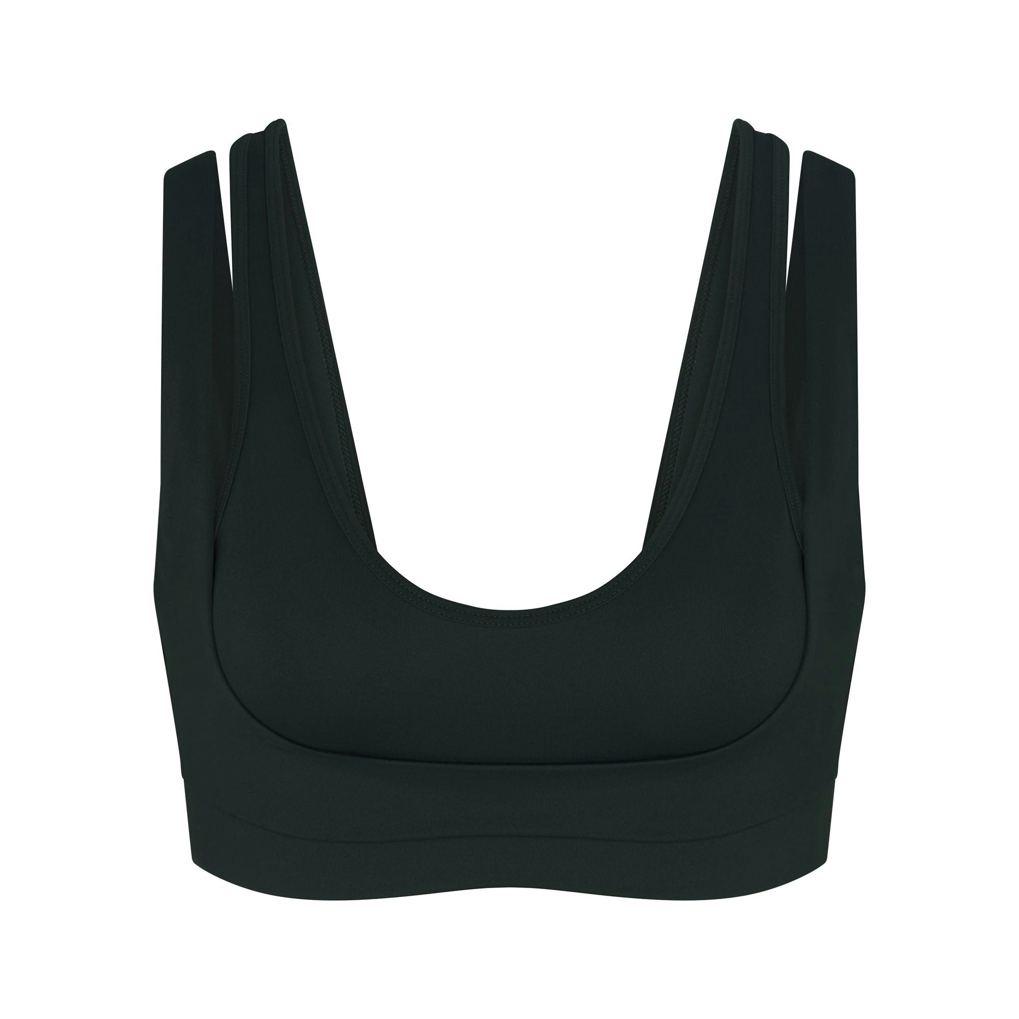 Skims Nikeskims Matte Double Strap Scoop Bra Dark Teal