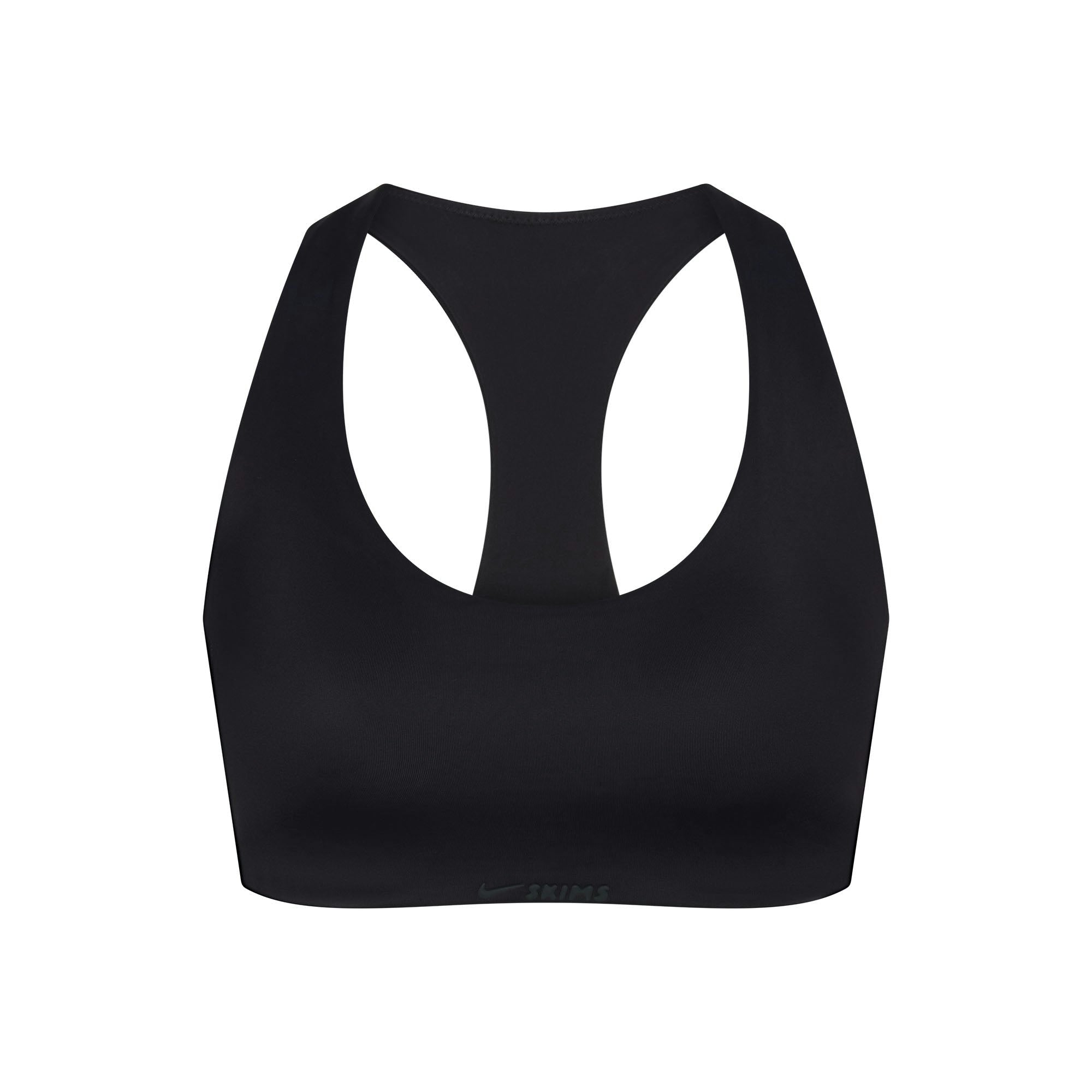 Skims Nikeskims Shine Racer Back Bra Obsidian