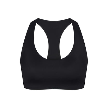 Skims Nikeskims Shine Racer Back Bra Obsidian
