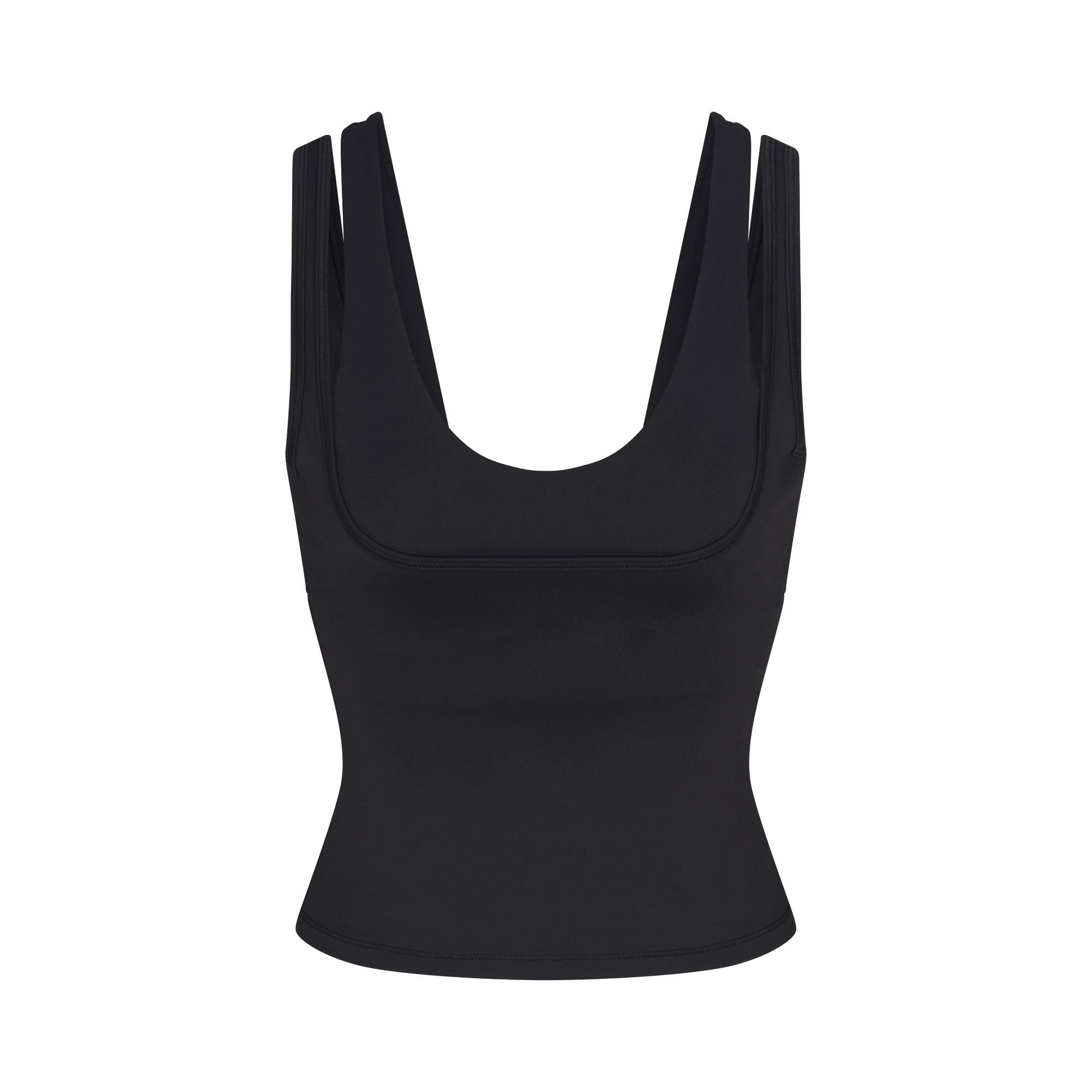 Skims Nikeskims Matte Double Strap Scoop Tank Obsidian