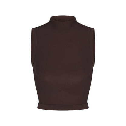 Skims Nikeskims Vintage Seamless Mock Neck Bra Top Phoenix