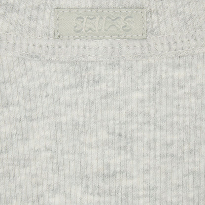Skims Cotton Rib Scoop Neck Tank Light Heather Grey