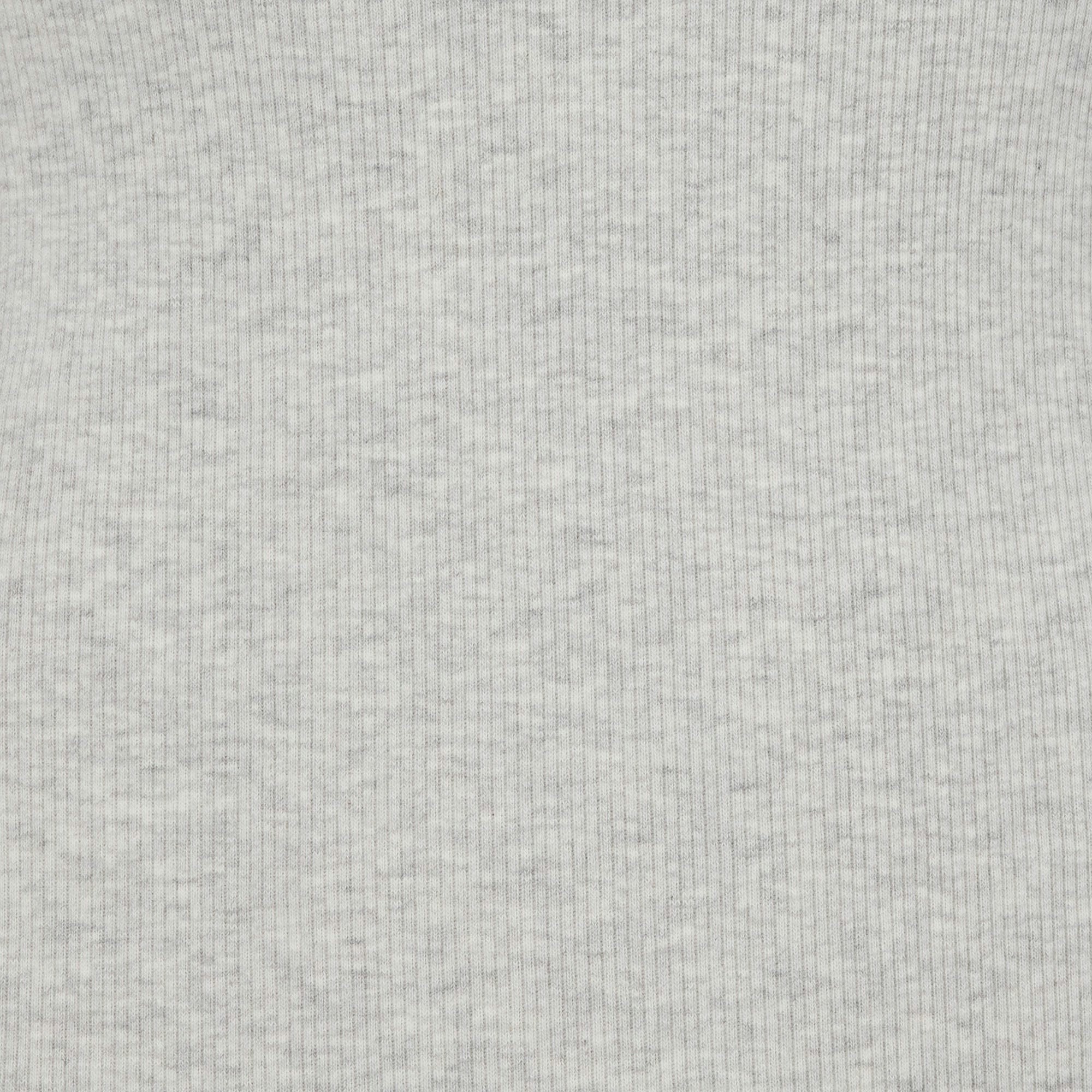 Skims Cotton Rib Loose Boxer Light Heather Grey