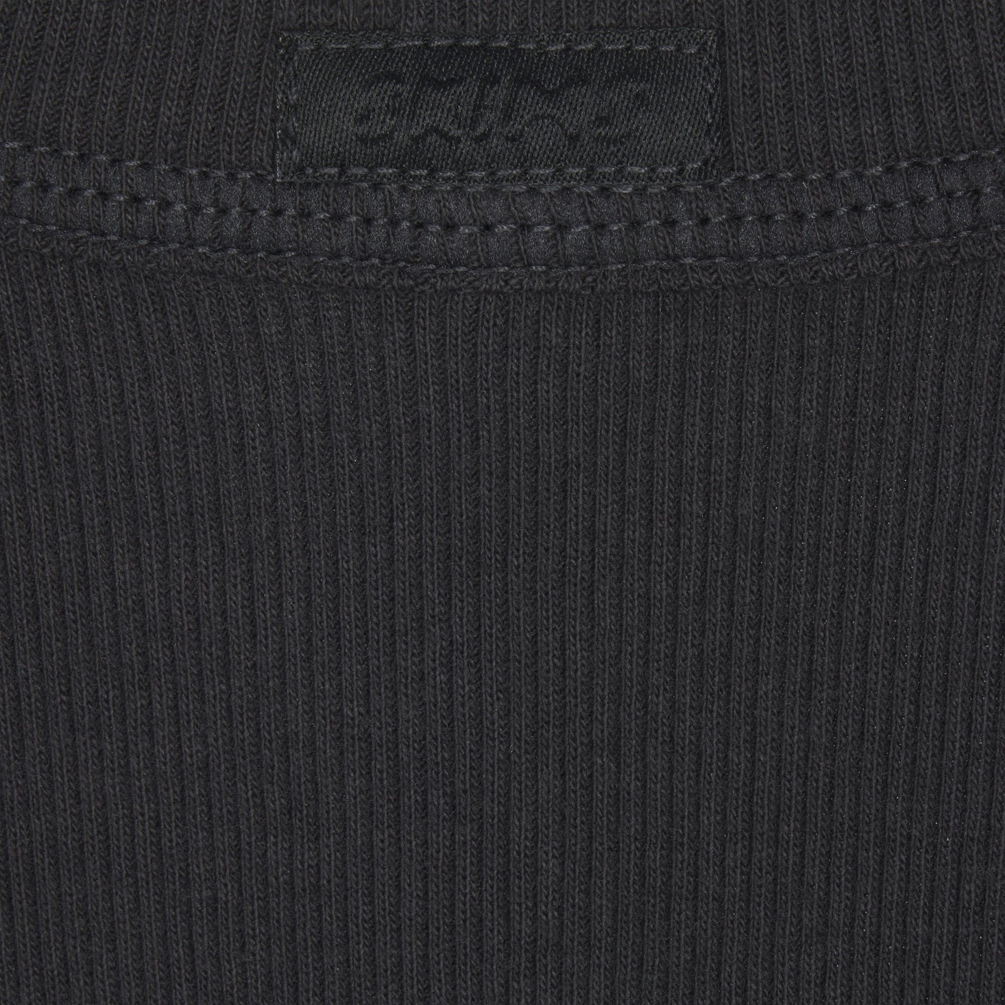Skims Cotton Rib Scoop Neck Tank Soot
