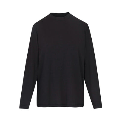 Skims Boyfriend Long Sleeve T-Shirt Onyx