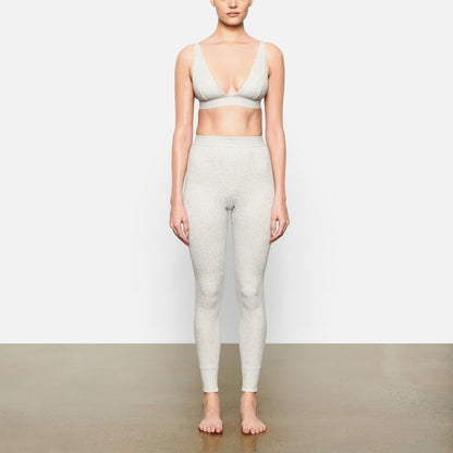Skims Cotton Rib Legging Light Heather Grey