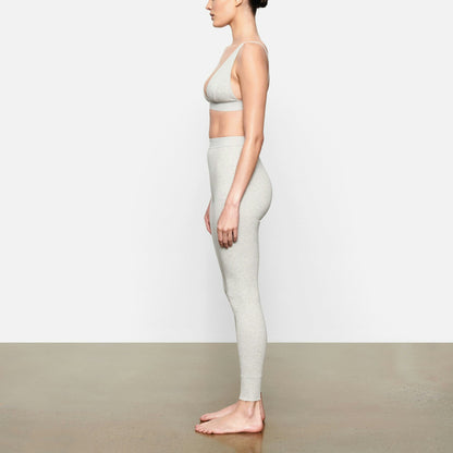 Skims Cotton Rib Legging Light Heather Grey