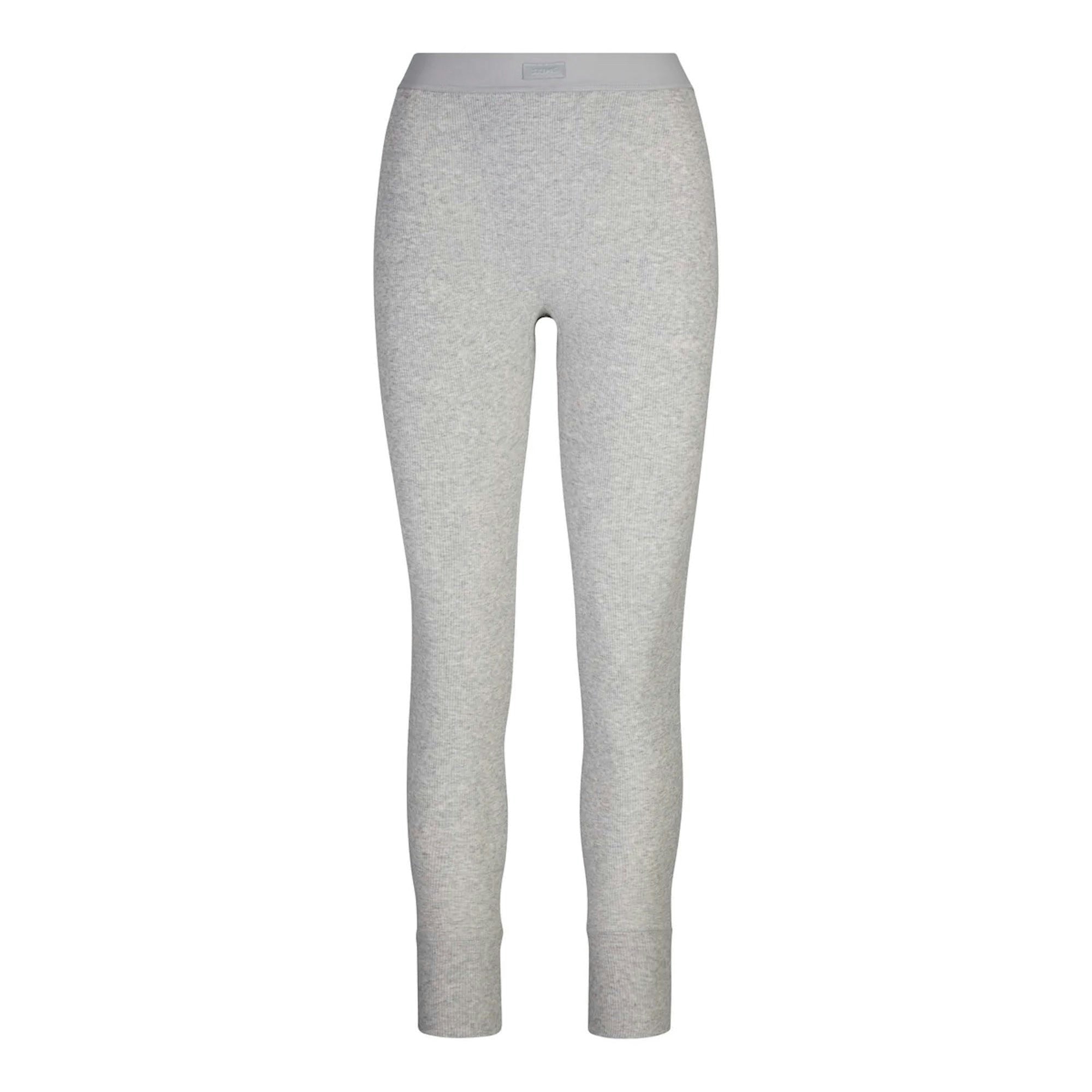 Skims Cotton Rib Legging Light Heather Grey