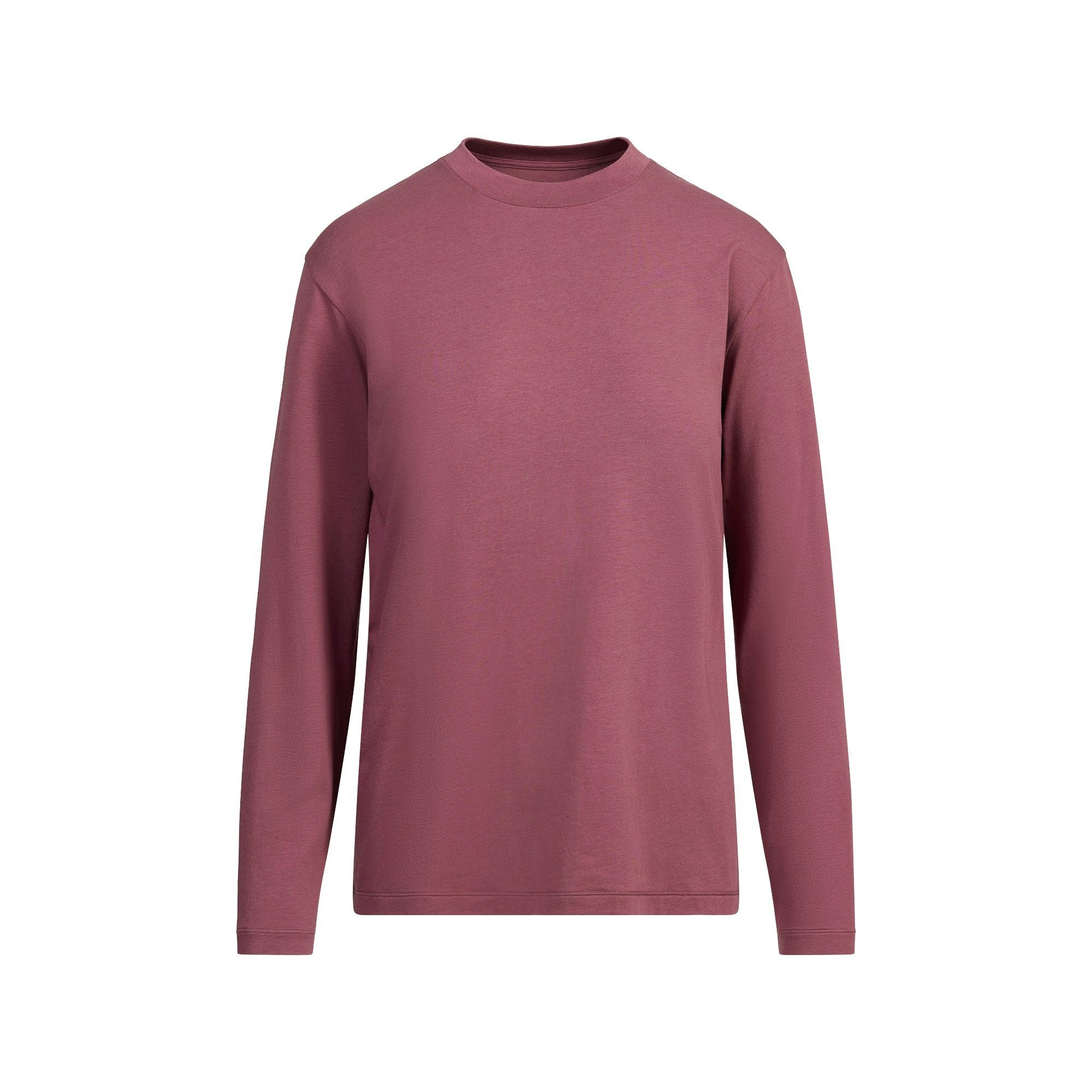Skims Boyfriend Long Sleeve T-Shirt Beet