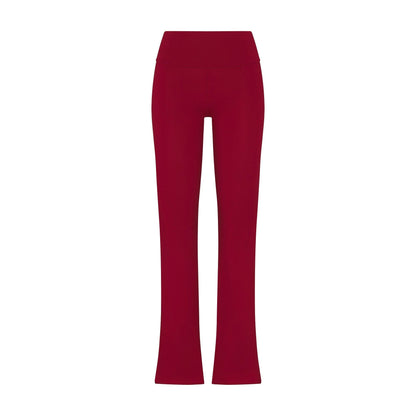 Skims Cotton Jersey Foldover Pant Brick
