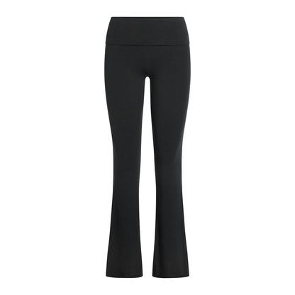 Skims Cotton Jersey Foldover Pant Soot