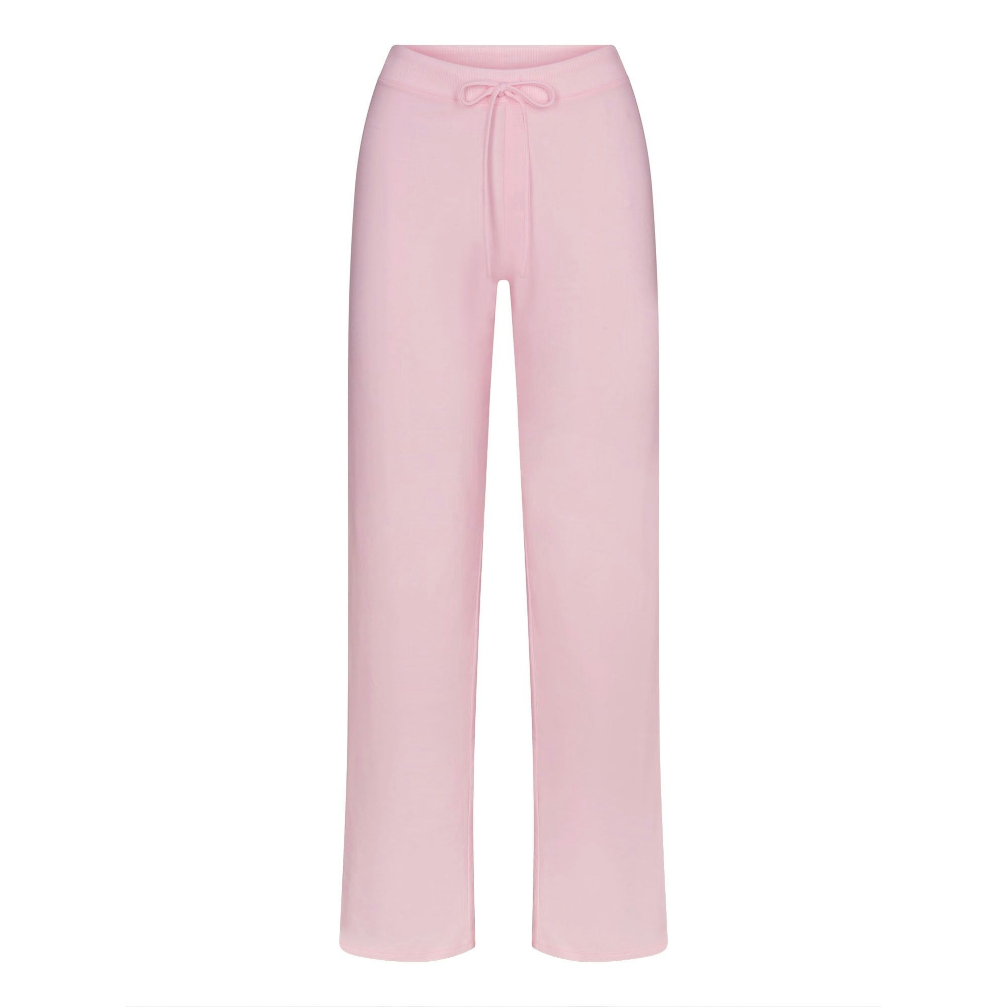 Skims Cotton Jersey Straight Leg Pant Cherry Blossom