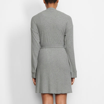 Skims Soft Lounge Robe Heather Grey