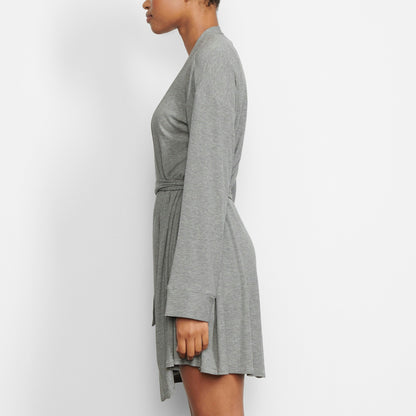 Skims Soft Lounge Robe Heather Grey