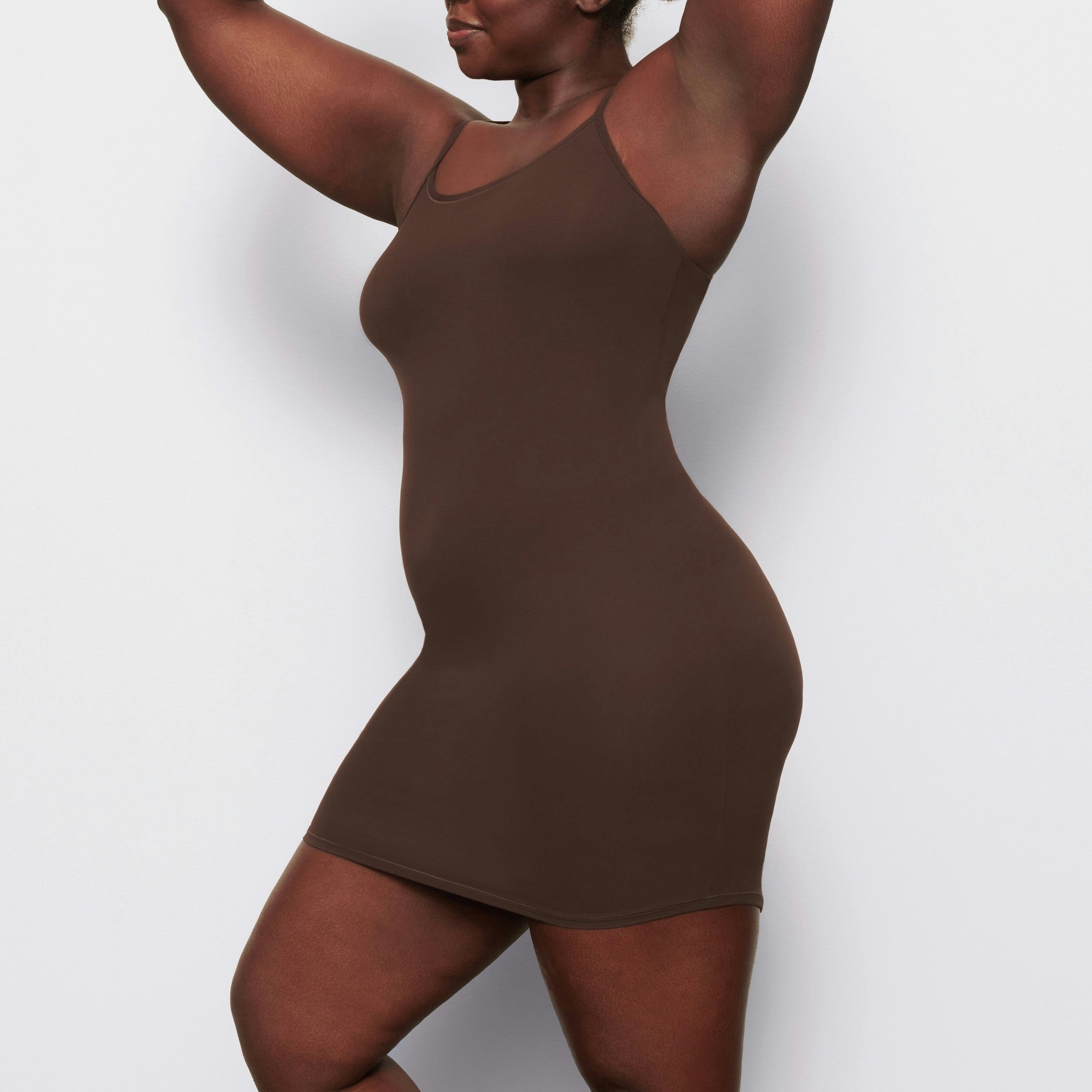 Skims Fits Everybody Slip Dress Cocoa