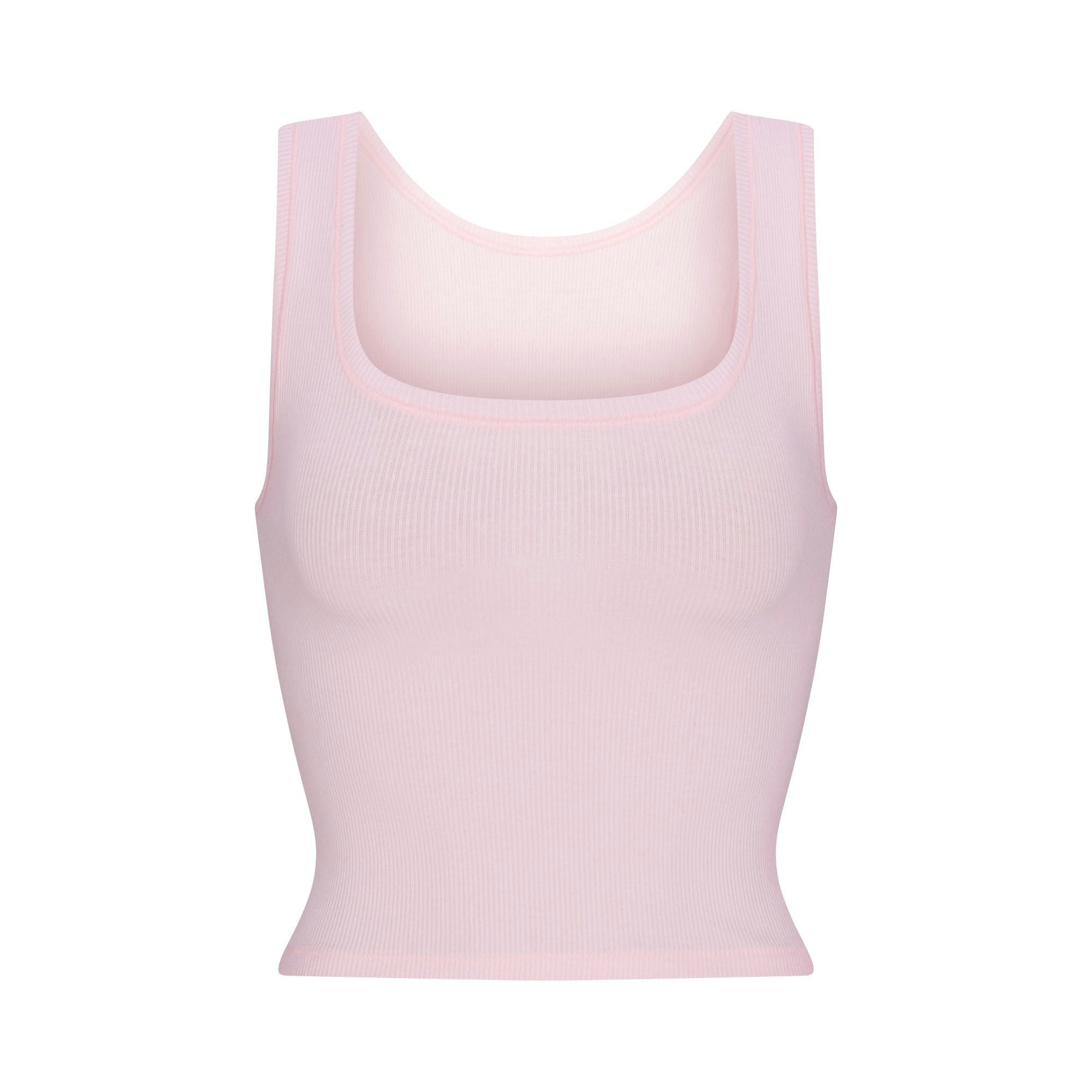 Skims Cotton Rib Tank Cherry Blossom