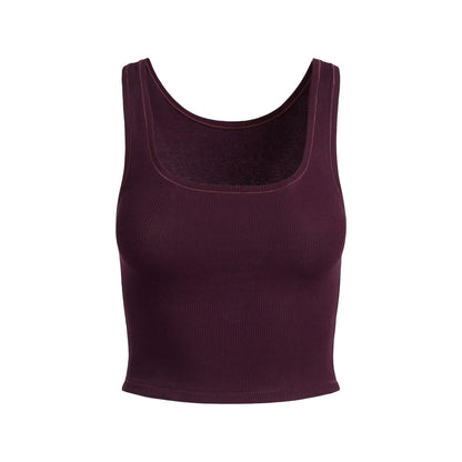 Skims Cotton Rib Tank Currant