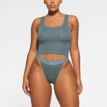 Skims Cotton Rib Tank Kyanite
