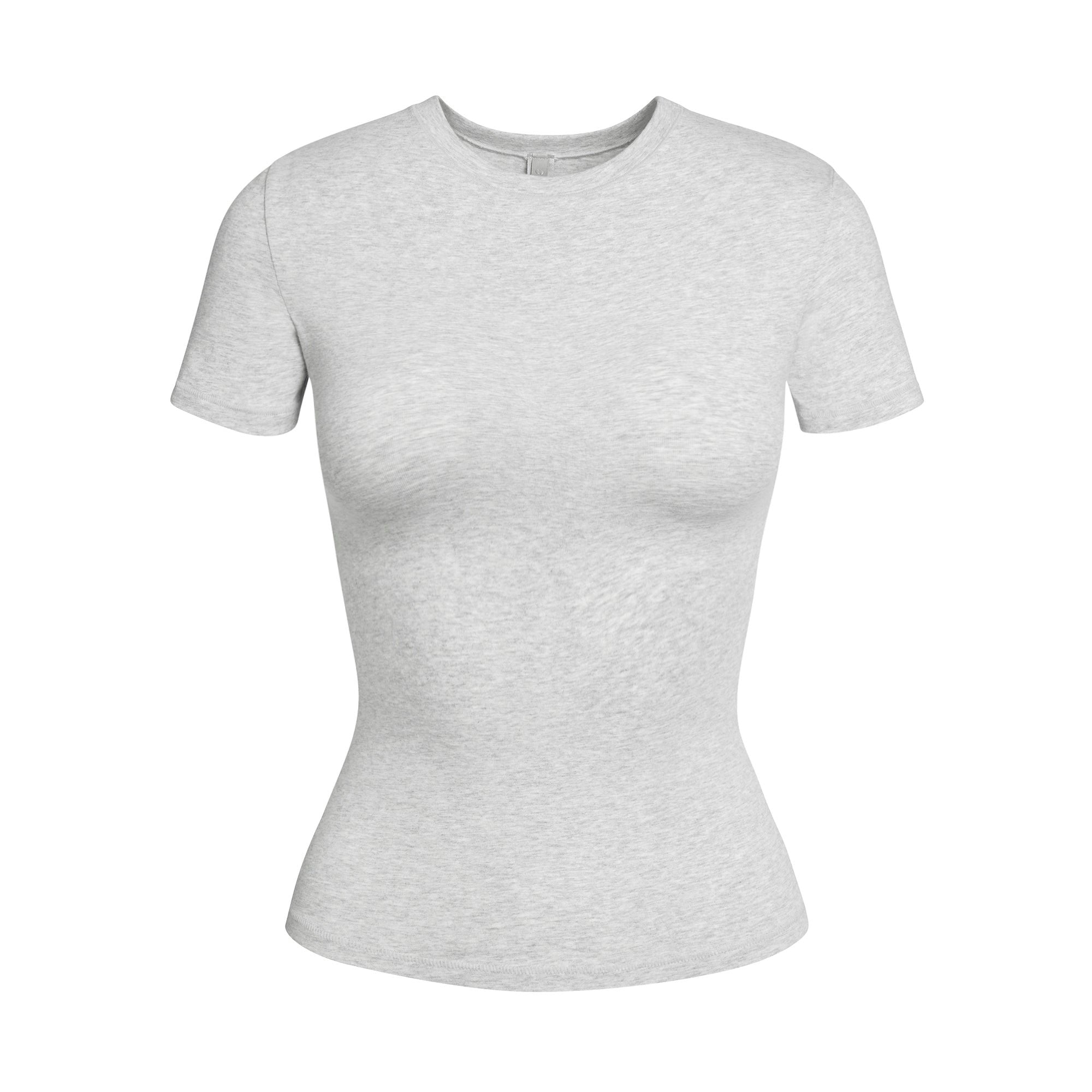 Skims Cotton Jersey T-Shirt Light Heather Grey