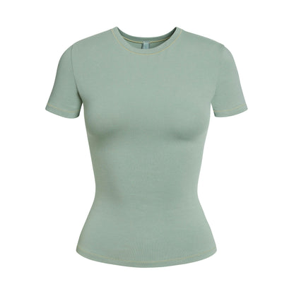 Skims Cotton Jersey T-Shirt Mineral