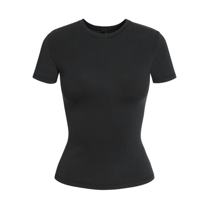 Skims Cotton Jersey T-Shirt Soot