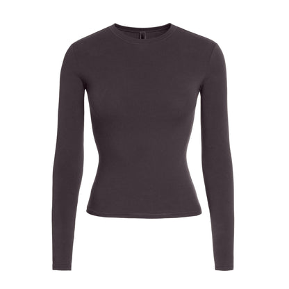 COTTON JERSEY LONG SLEEVE T-SHIRT