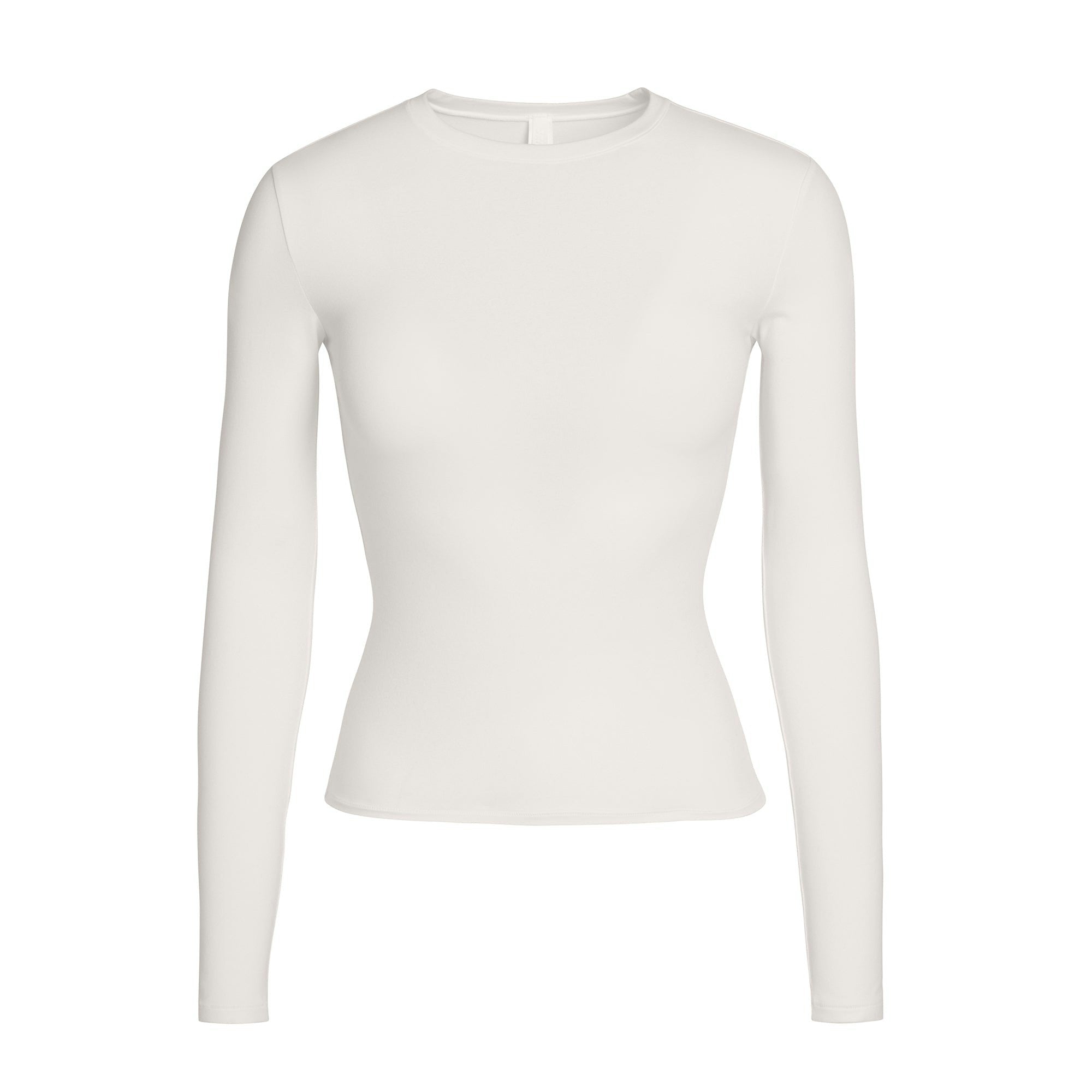 Skims Cotton Jersey Long Sleeve T-Shirt Marble