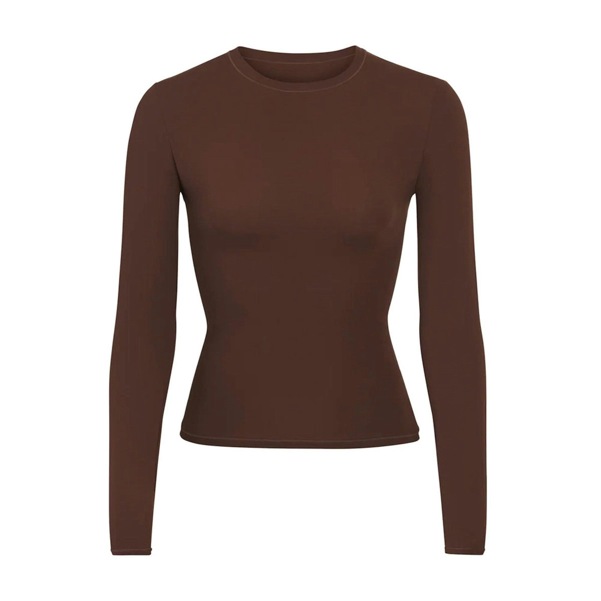 Skims Fits Everybody Long Sleeve T-Shirt Cocoa