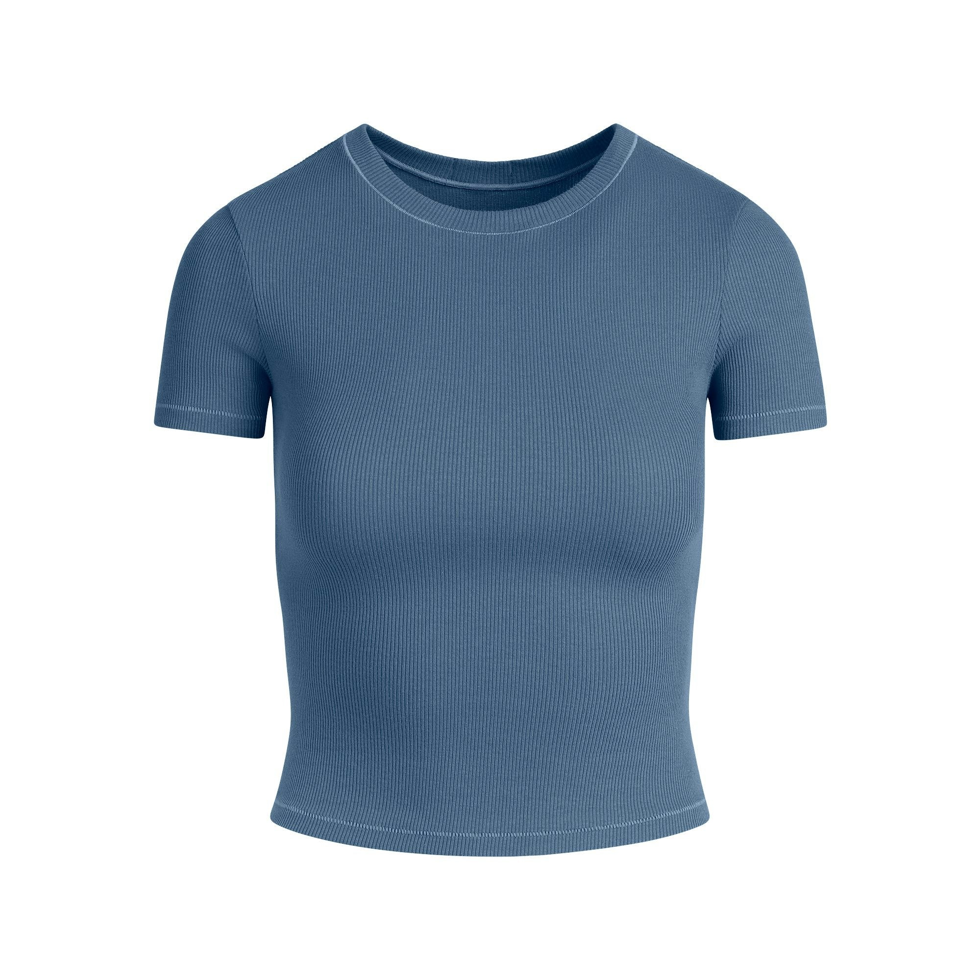 COTTON RIB T-SHIRT