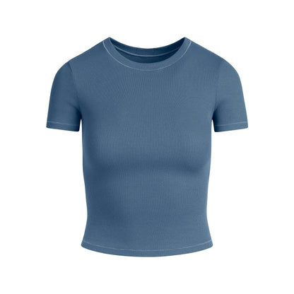 COTTON RIB T-SHIRT