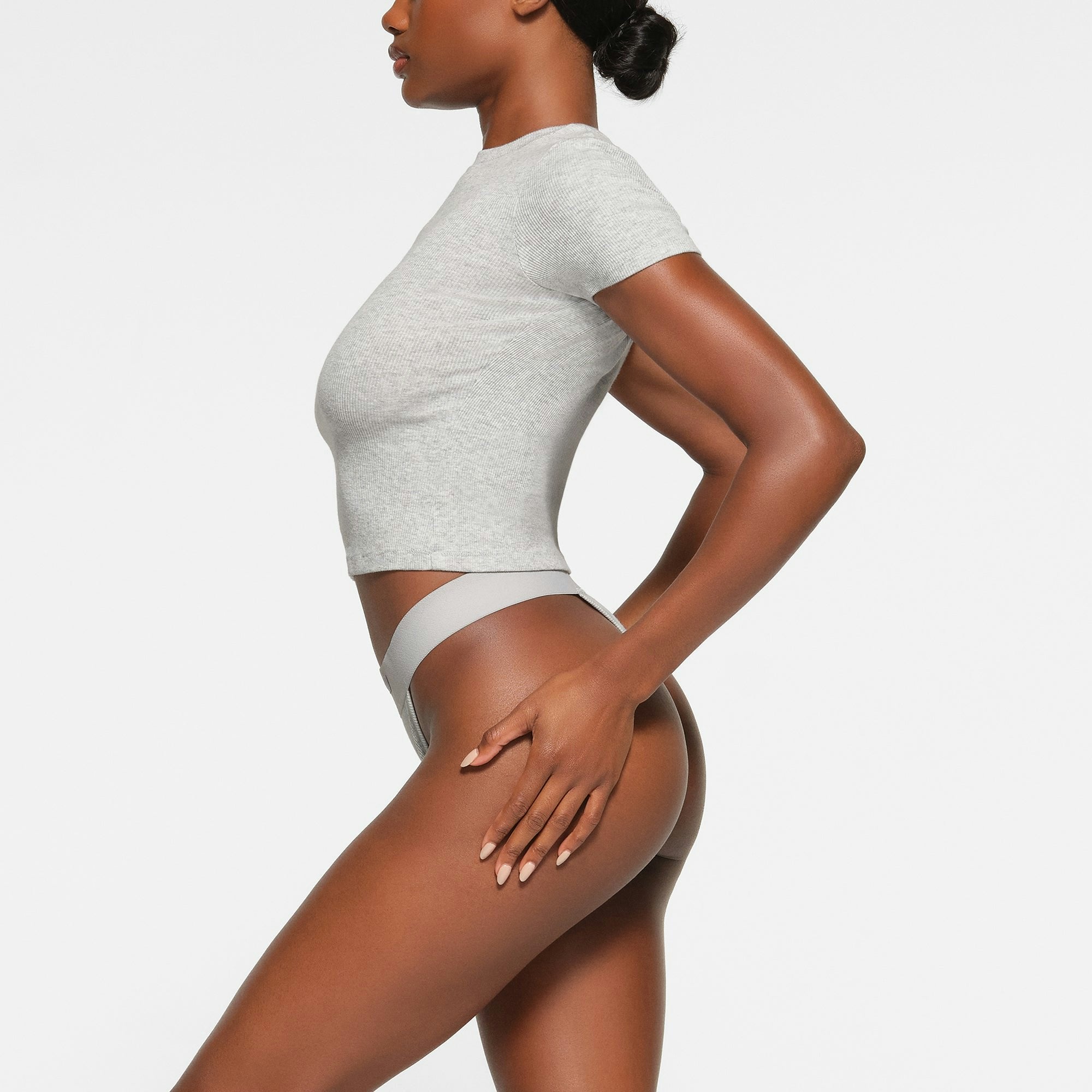 COTTON RIB T-SHIRT